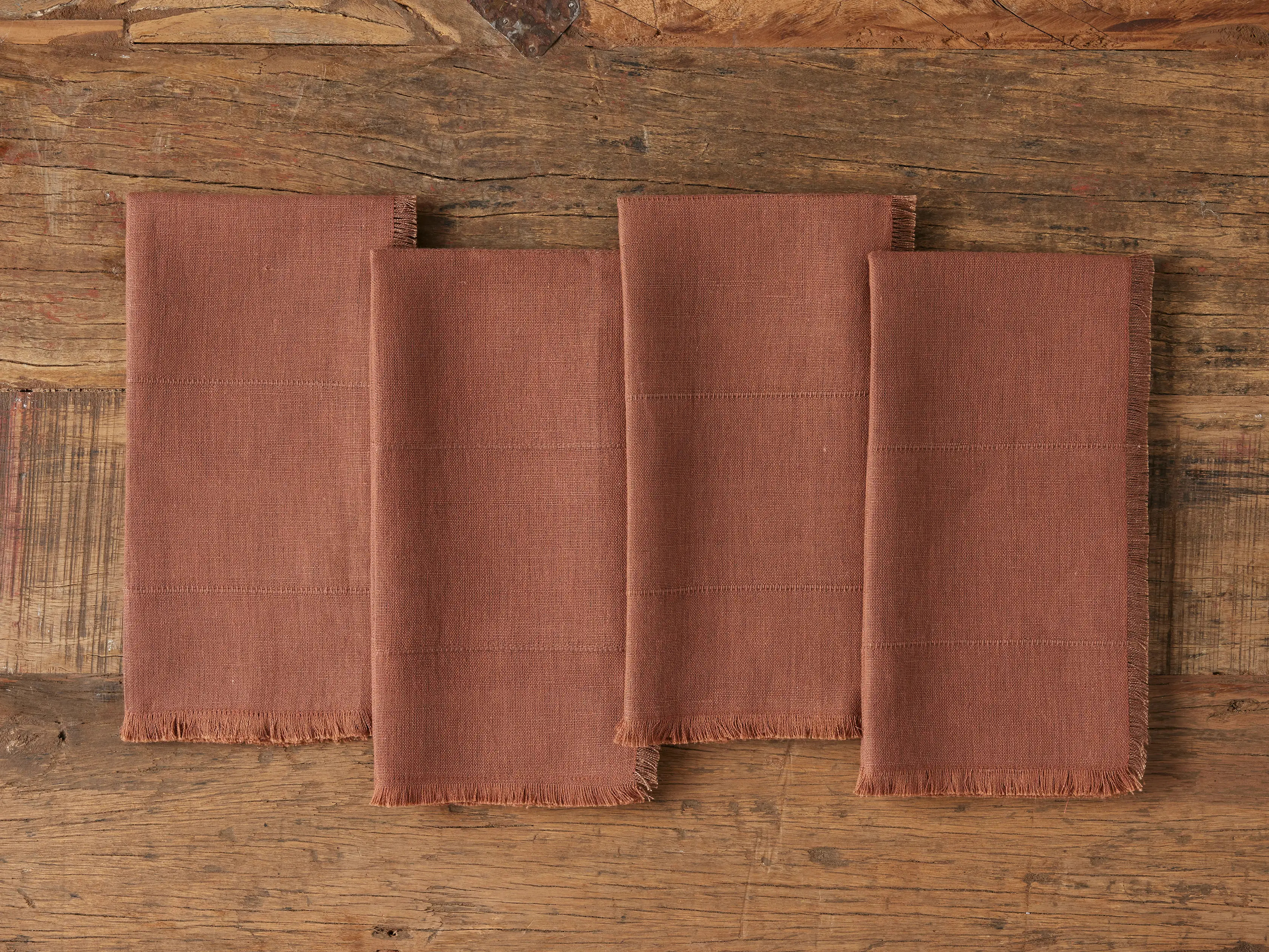 Linen Napkins (Set of 4) in Cinnamon | Arhaus