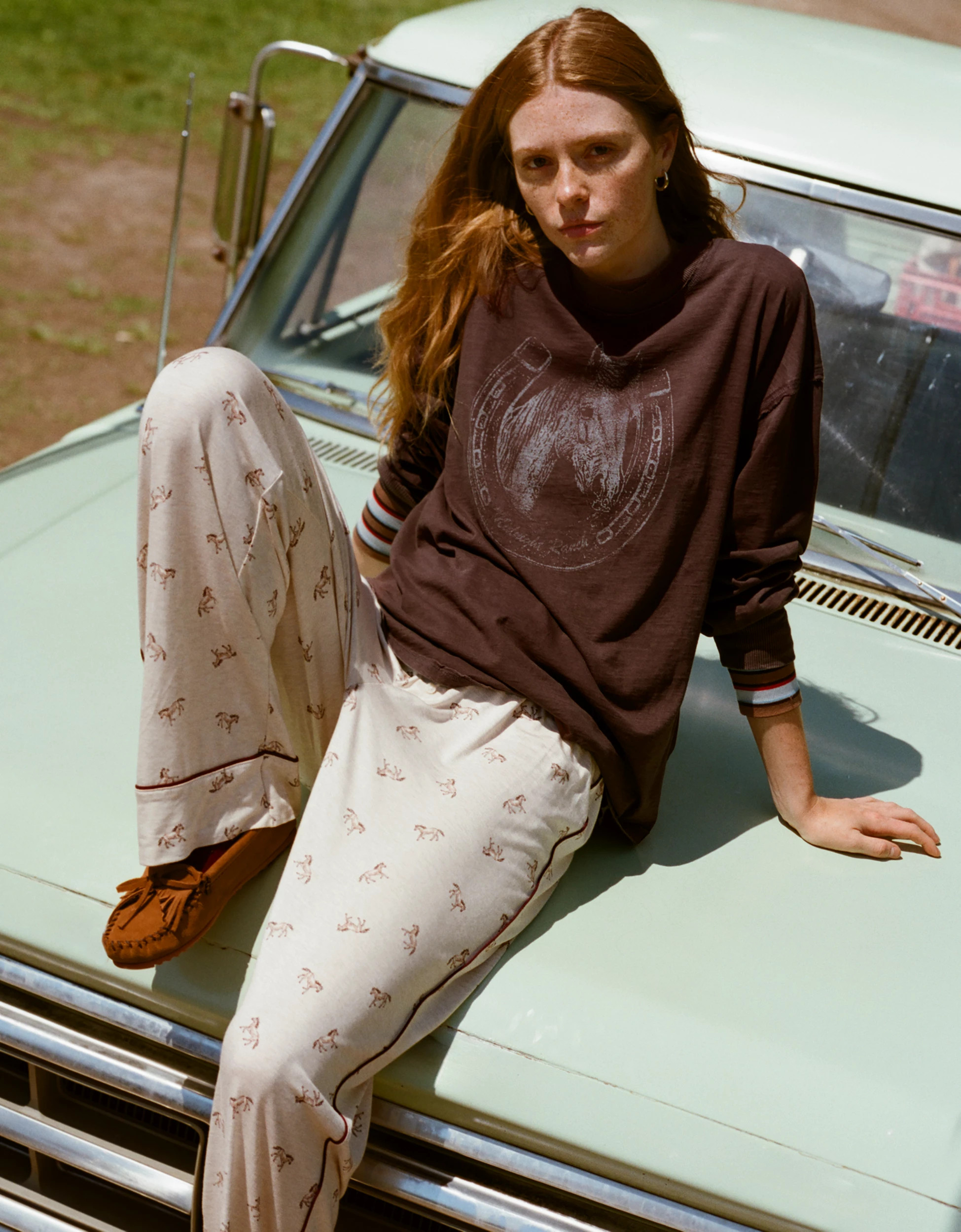 New Aerie Cozy Oversized Long Sleeve Boyfriend T-Shirt | American Eagle Outfitters (US & CA)