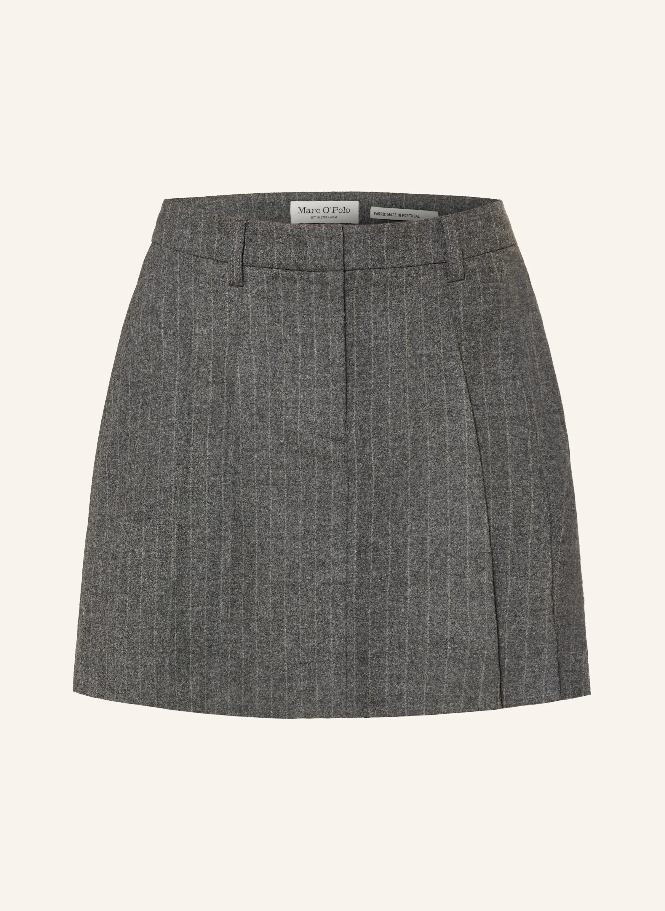 Marc O'Polo Faltenrock in grau/ hellgrau | Breuninger (DACH)