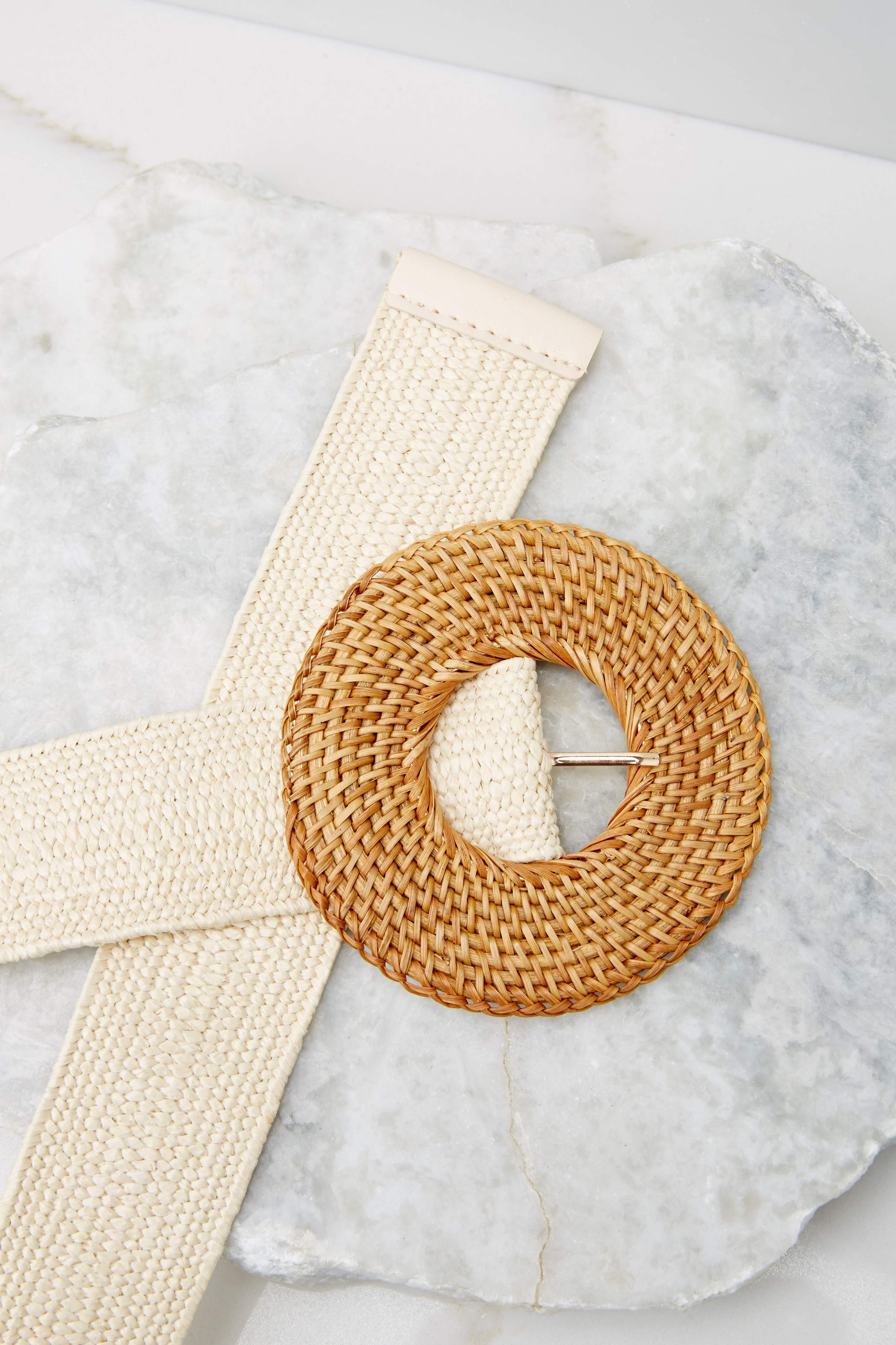 Stay Around Natural Belt | Red Dress 