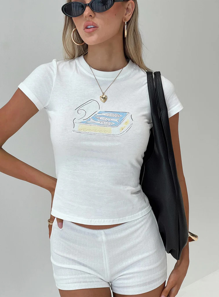 Sardine Tee White | Princess Polly US