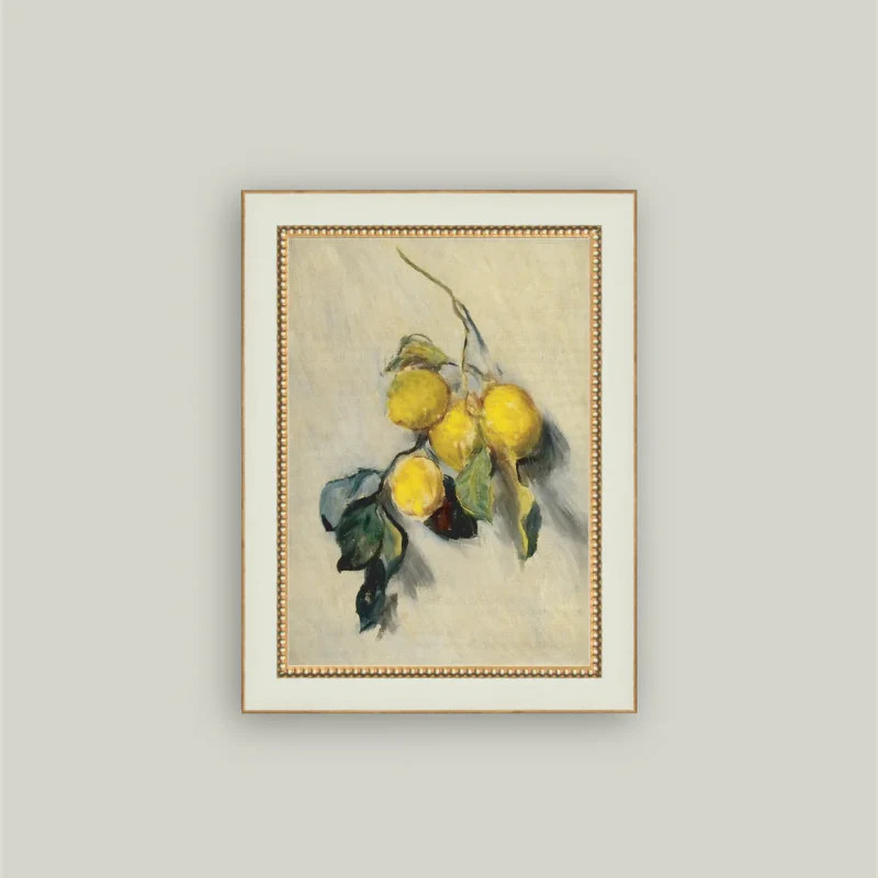 Branch of a Lemon Tree Framed Antique Inspired Art | By Luxe B Co. | luxe bCO