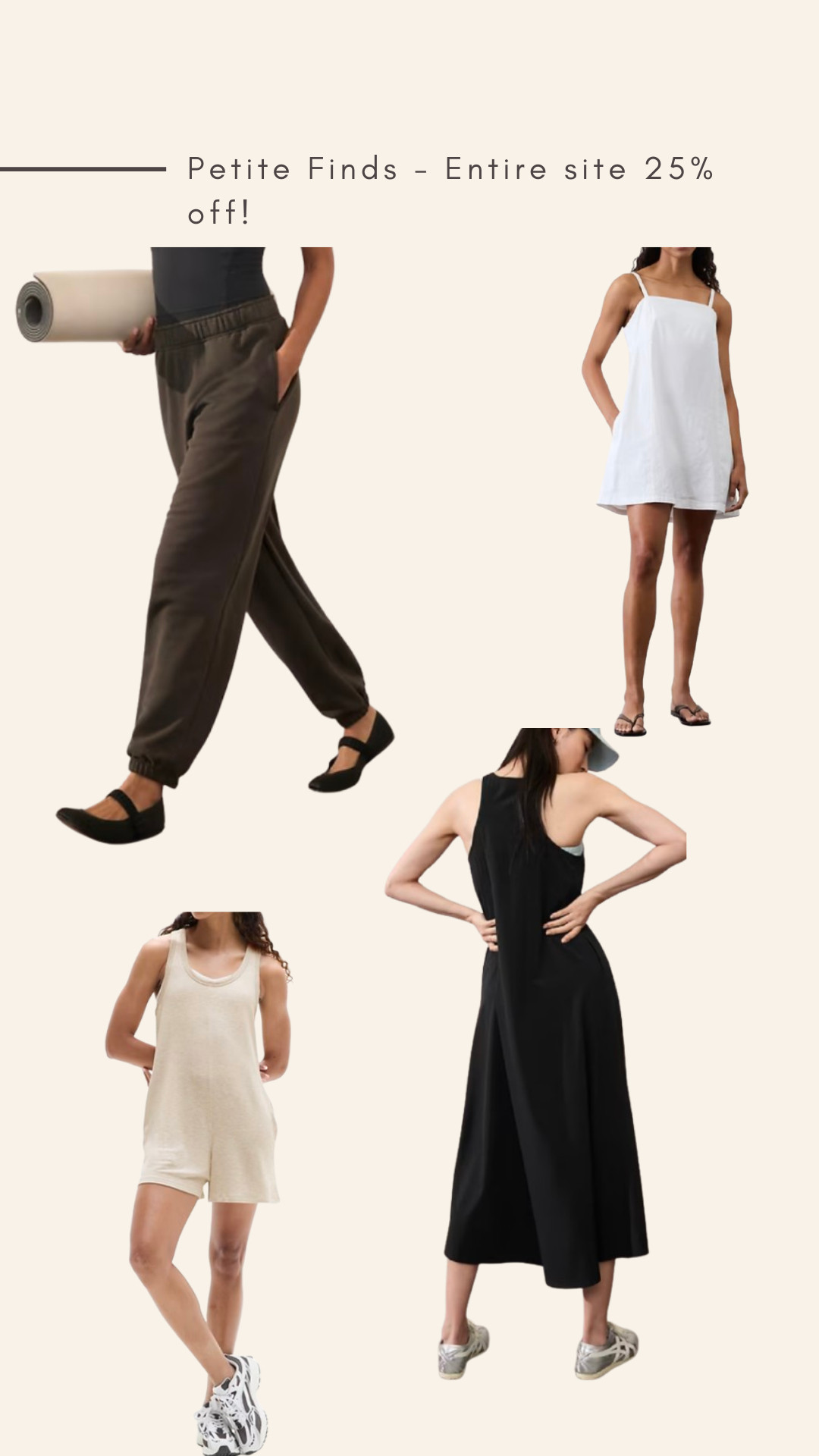 I find it so hard to find petite clothes that look right on my body.  Athleta is my go to and everything is 25% off! 

 #LTKSaleAlert #LTKPetite