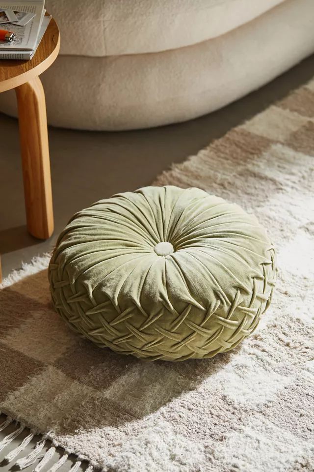 Round Pintuck Pillow | Urban Outfitters (US and RoW)