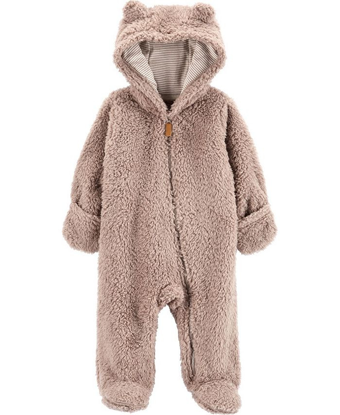 Baby Boy or Girl Hooded Sherpa Pram | Macys (US)