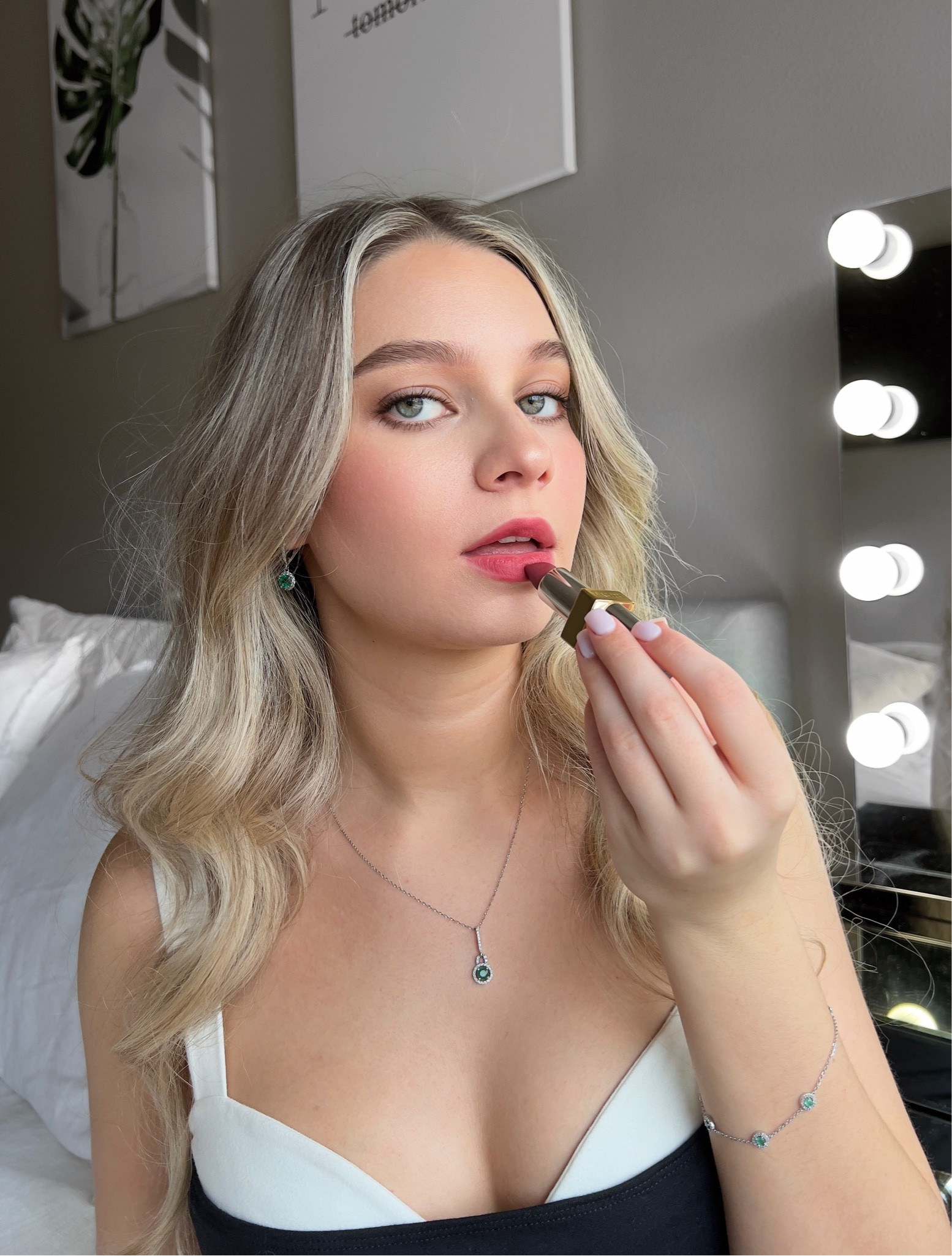 Reformation dress and Prada lipstick 💄 

#LTKSeasonal #LTKMostLoved #LTKGiftGuide