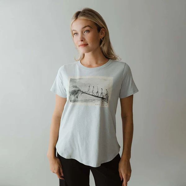 Basic Crew Neck Tee, North Shore Grey | Albion Fit