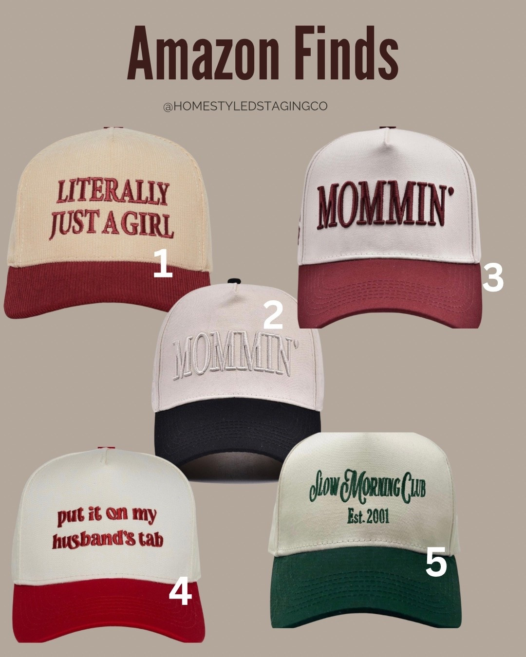 These Amazon hats are too good 😂

Comfy, cute, and perfect for everyday mom life.
All linked here ✨


#LTKBeauty #LTKmomlife #LTKdayinmylife