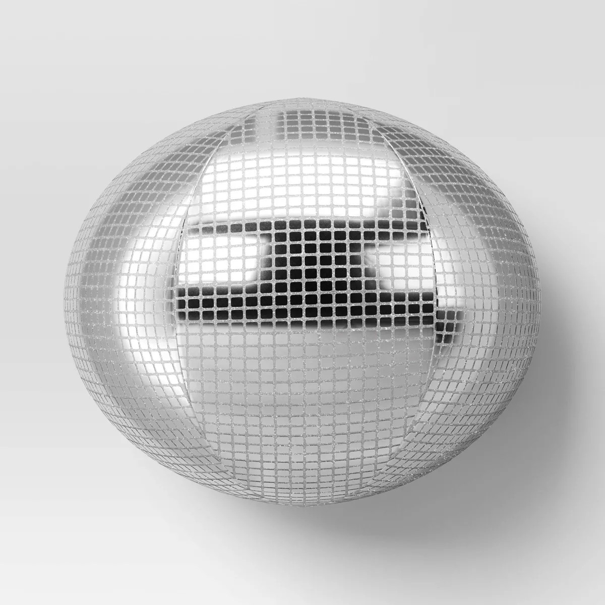 Disco Ball Throw Pillow Metallic Silver - Room Essentials™: Novelty Shape, Knit Polyester, Indo... | Target