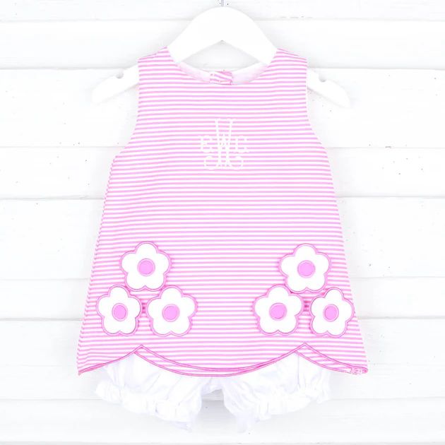 Darling Daisy Pink Hallie Bloomer Set | Classic Whimsy