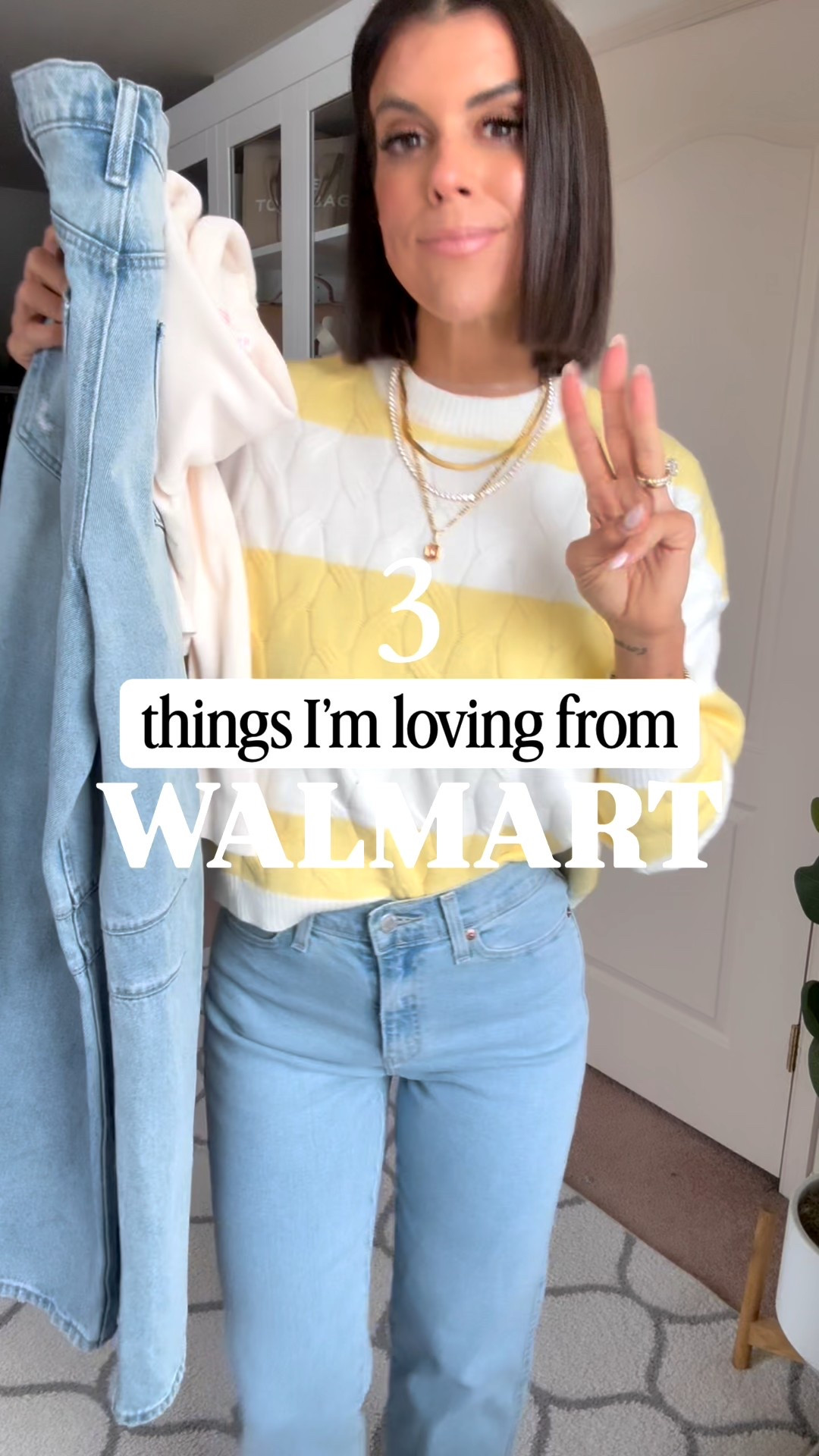 Three things I’m loving from Walmart! Wearing size small in both sweater and top, jeans fit true to size (size down if in between in barrel jeans) 

#LTKmomlife #LTKSeasonal #LTKSaleAlert