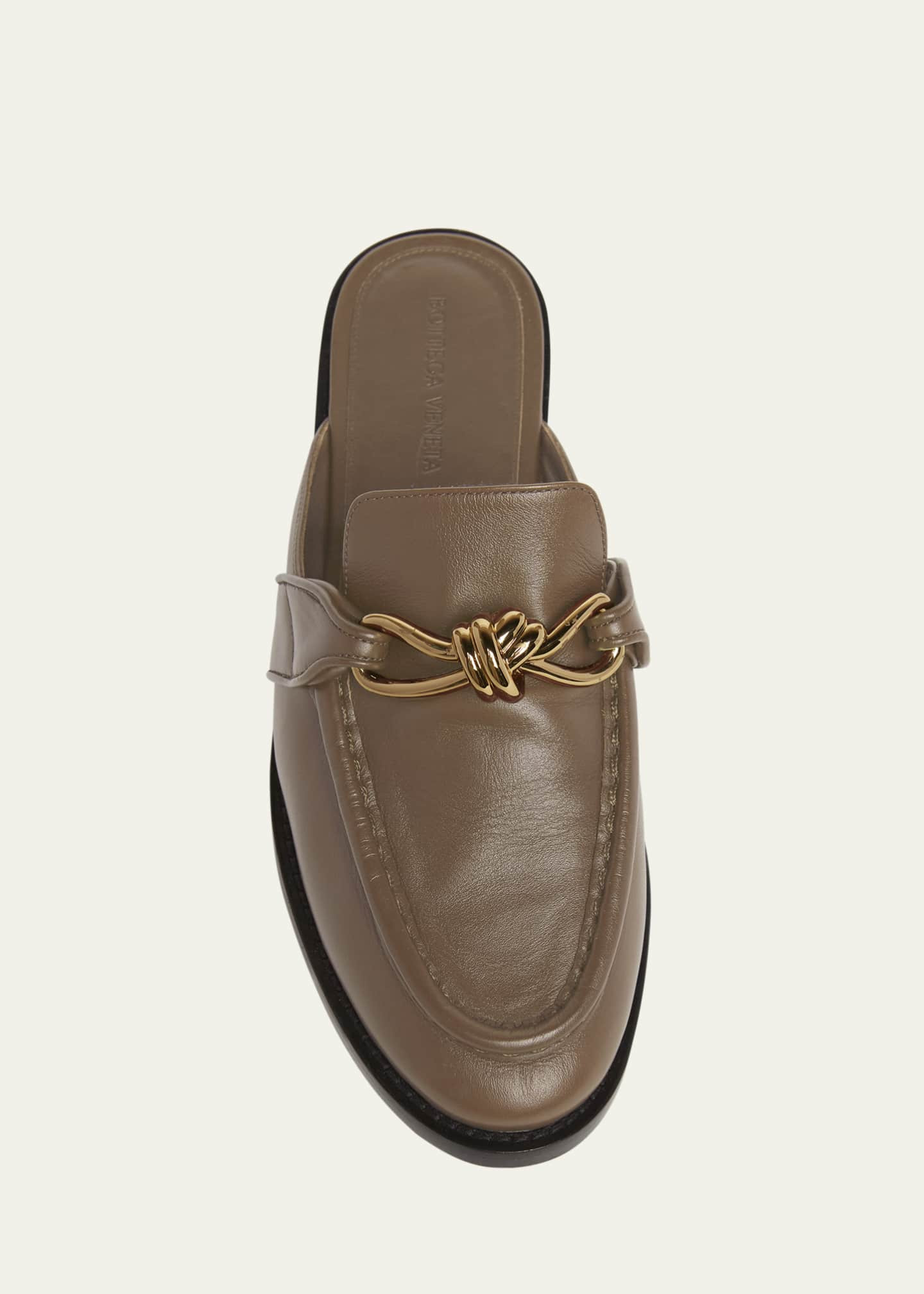 Bottega Veneta Astaire Knot Leather Loafer Mules | Bergdorf Goodman