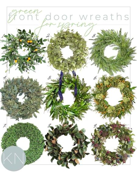 It’s a great one to welcome the new season by adding a new spring wreath to your front door. As a bonus, these green wreaths are so versatile they can be left up year round! home decor spring decor entryway decor front porch decor boxwood wreath magnolia wreath fern wreath ivy wreath 

#LTKSeasonal #LTKhome #LTKstyletip