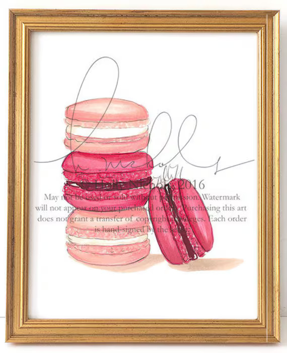 Macarons Print | Etsy | Etsy (US)