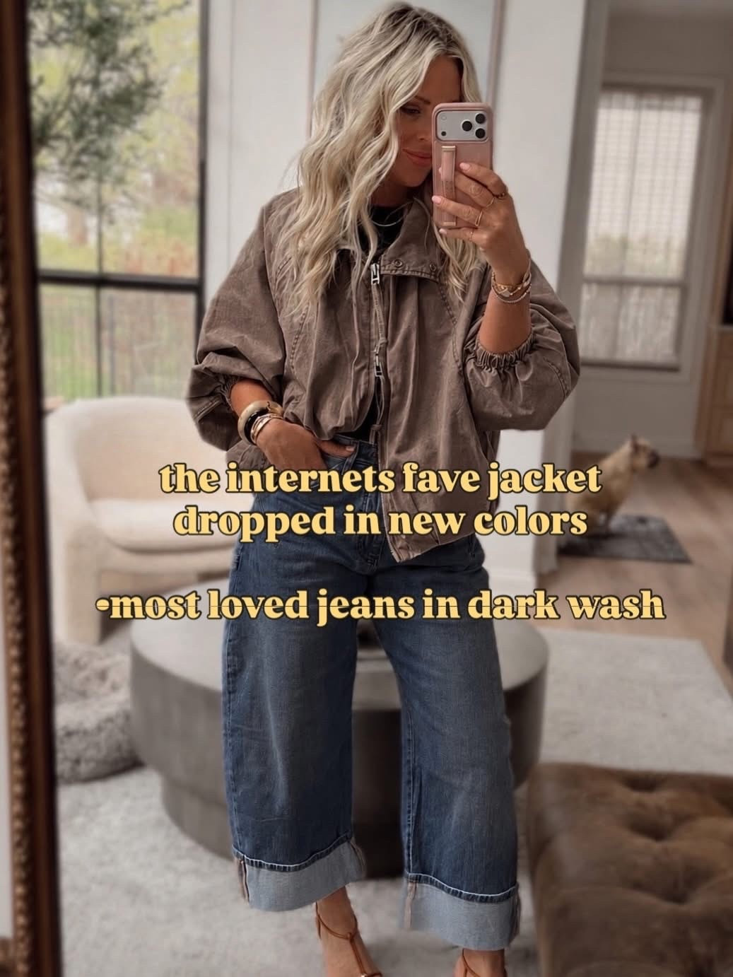 A fave jacket just launched several new colors! Love this thing! I’m in small- very roomy so consider sizing down! Jeans I also have in all 3 washes- TTS

Fall style. Outerwear. Jackets.

#LTKgrwm #LTKOver40 #LTKSeasonal