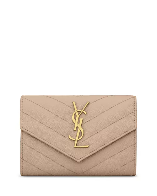 Cassandre Matelassé Small Envelope Wallet in Grain De Poudre Embossed Leather | Bloomingdale's (US)