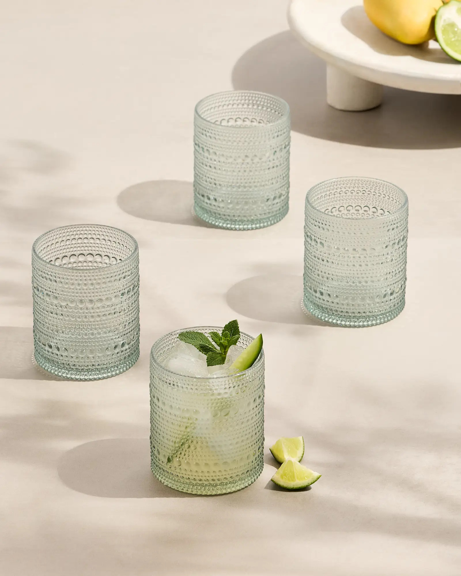 Orbetto Outdoor Acrylic Short Tumbler (Set of 8) in Sage | Quince