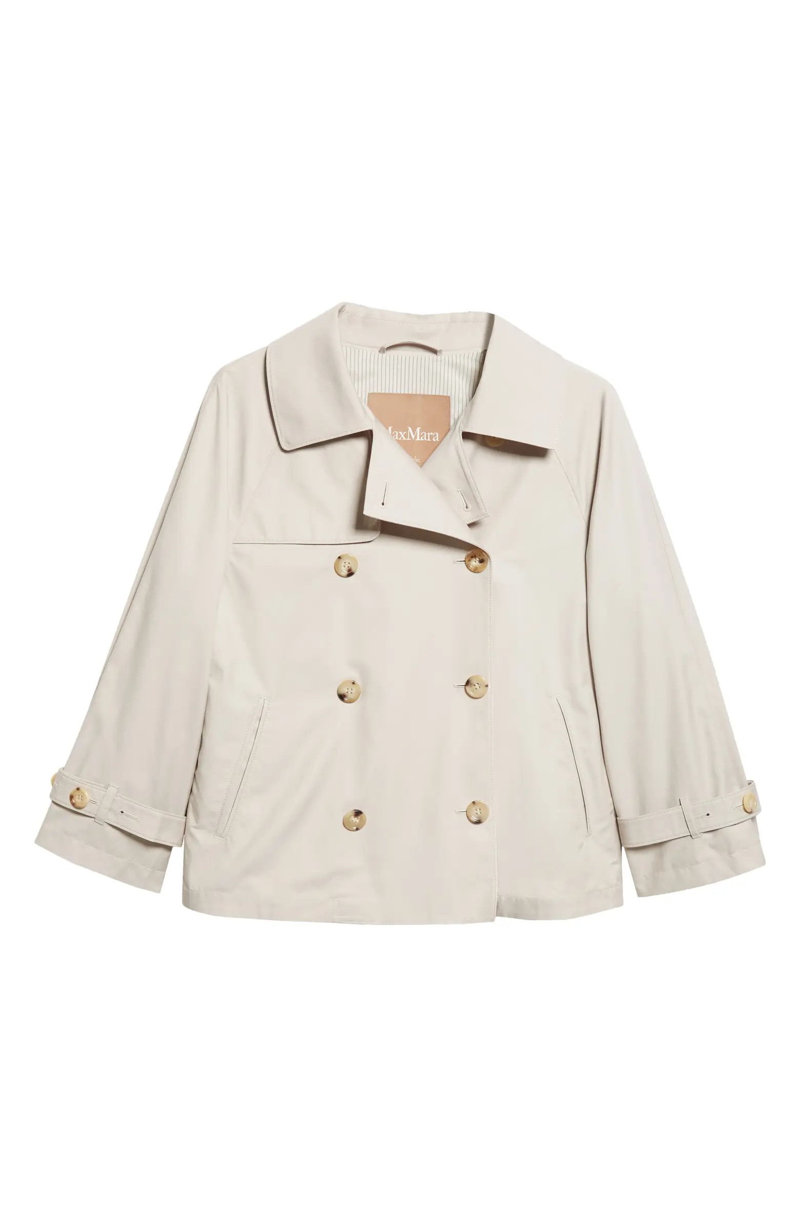 Tina Water Repellent Twill Crop Trench Coat | Nordstrom