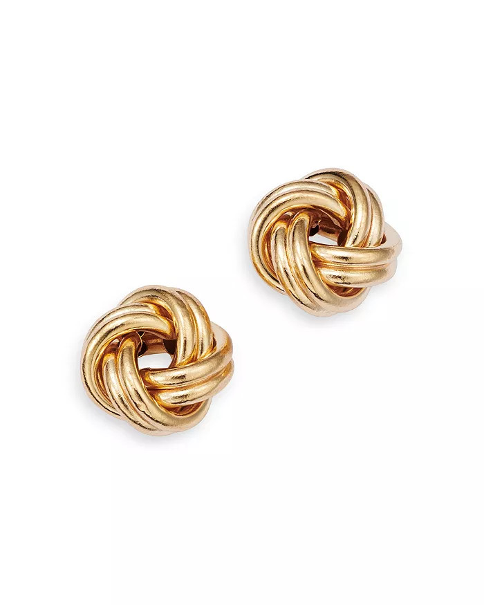 14K Yellow Gold Royal Chain Love Knot Stud Earrings - 100% Exclusive | Bloomingdale's (US)