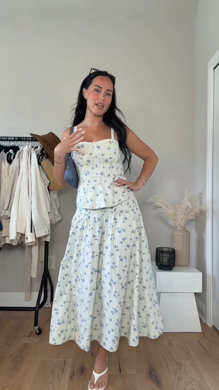 feminine summer outfit 🪻🌼🩵 I will have my outfit linked on my LTK.

My sizing 5’7, 145lbs, 32dd
I’m wearing size smalls


@abercrombie Abercrombie outfit, matching set, two piece set, summer outfit, feminine style, chic outfit, neutral outfit, maxi skirt outfit, summer fashion, vacation outfit, brunch outfit, date night outfit, everyday outfit, capsule wardrobe, elevated basics, outfit inspiration, OOTD, summer style, effortless style