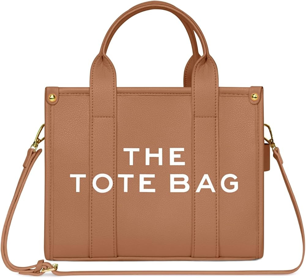 NPBAG The Tote Bag for Women, PU Leather Handbag with Zipper, Crossbody Shoulder Bag for Travel, ... | Amazon (US)