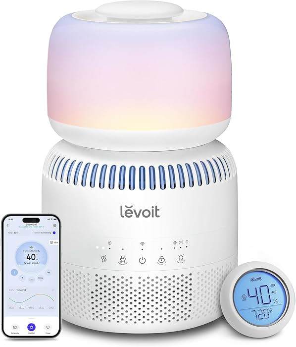 LEVOIT Evaporative Humidifiers for Bedroom Baby, Dual Air and Water Filters, Separate Sensor, Blu... | Amazon (US)