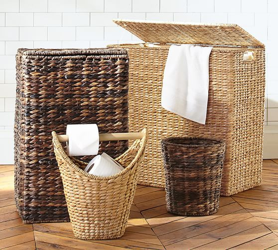 Seagrass Handcrafted Toilet Paper Holder | Pottery Barn (US)