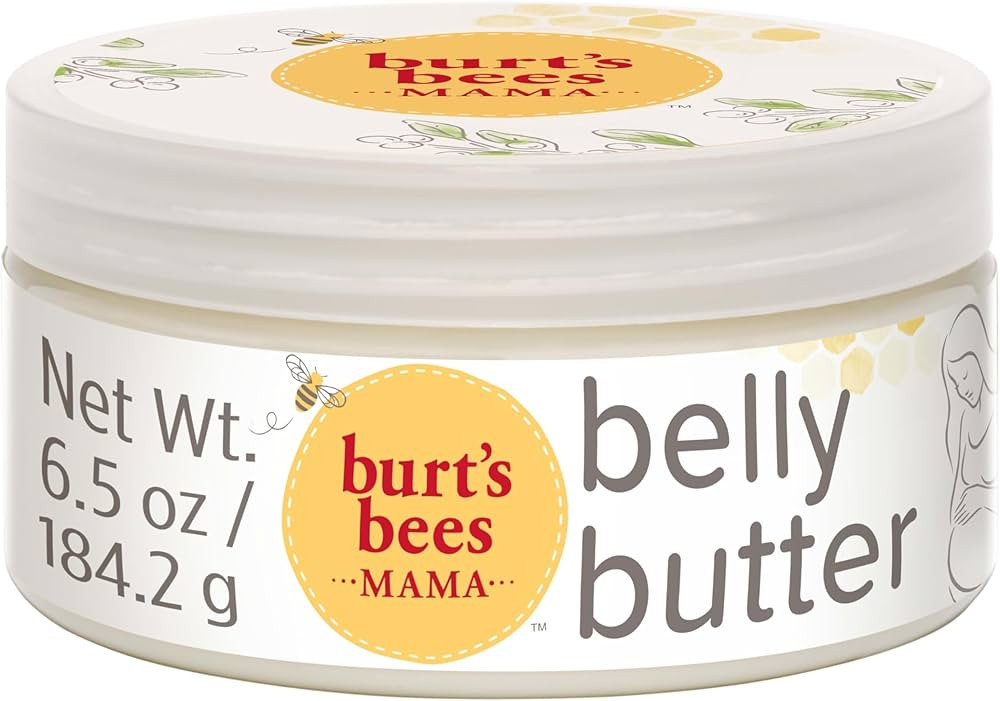 Burt's Bees Mama Belly Butter, Stretch Mark Cream for Pregnancy Massages Body & Reduces Scar Appe... | Amazon (US)