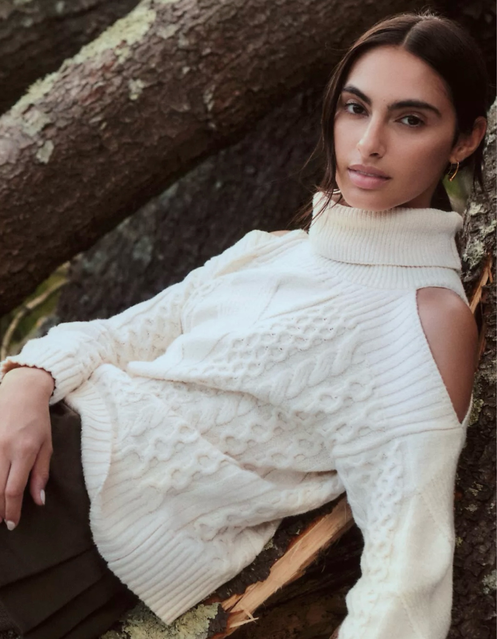 25% Off fall event ends tonight 
By Anthropologie Cold Shoulder Cable Sweater

#LTKstyletip #LTKsalealert #LTKfindsunder50