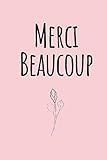 Merci Beaucoup: Pink Blank Lined Journal Notebook - French Thank You Gifts for Teachers, Students, W | Amazon (US)