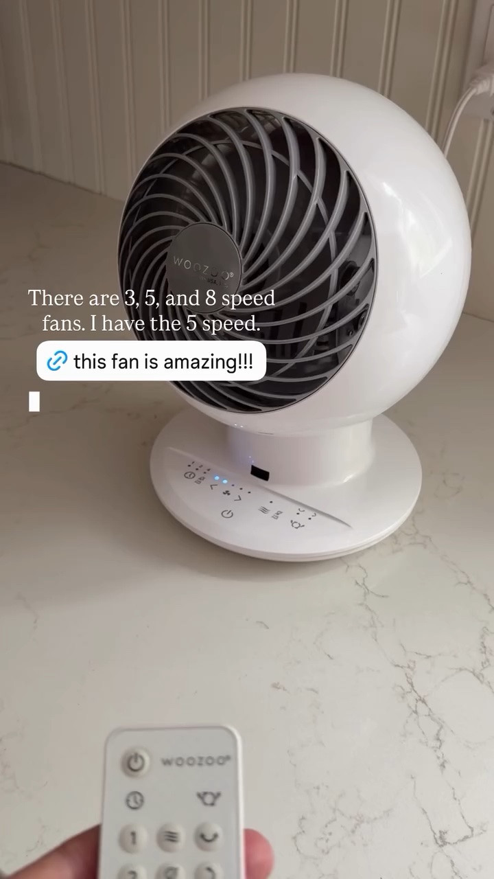 There are 3, 5, and 8 speed fans. I have the 5 speed.