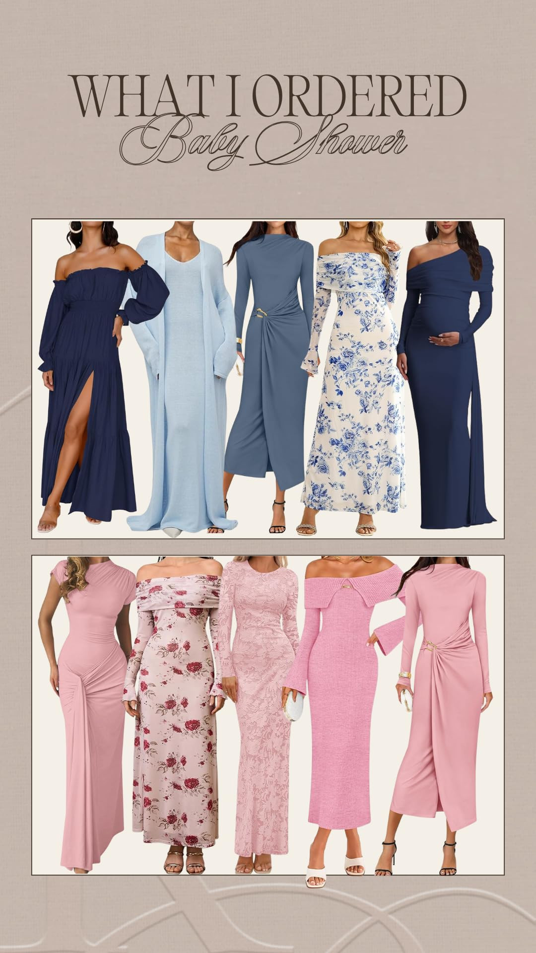 Baby shower dress ideas for baby boy or baby girl mamas! I ordered these to share | Amazon (US)
