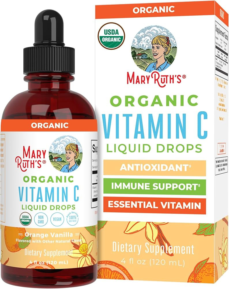 MaryRuth Organics Organic Vitamin C Supplement | Liquid Vitamin C Liquid Drops for Adults & Kids ... | Amazon (US)