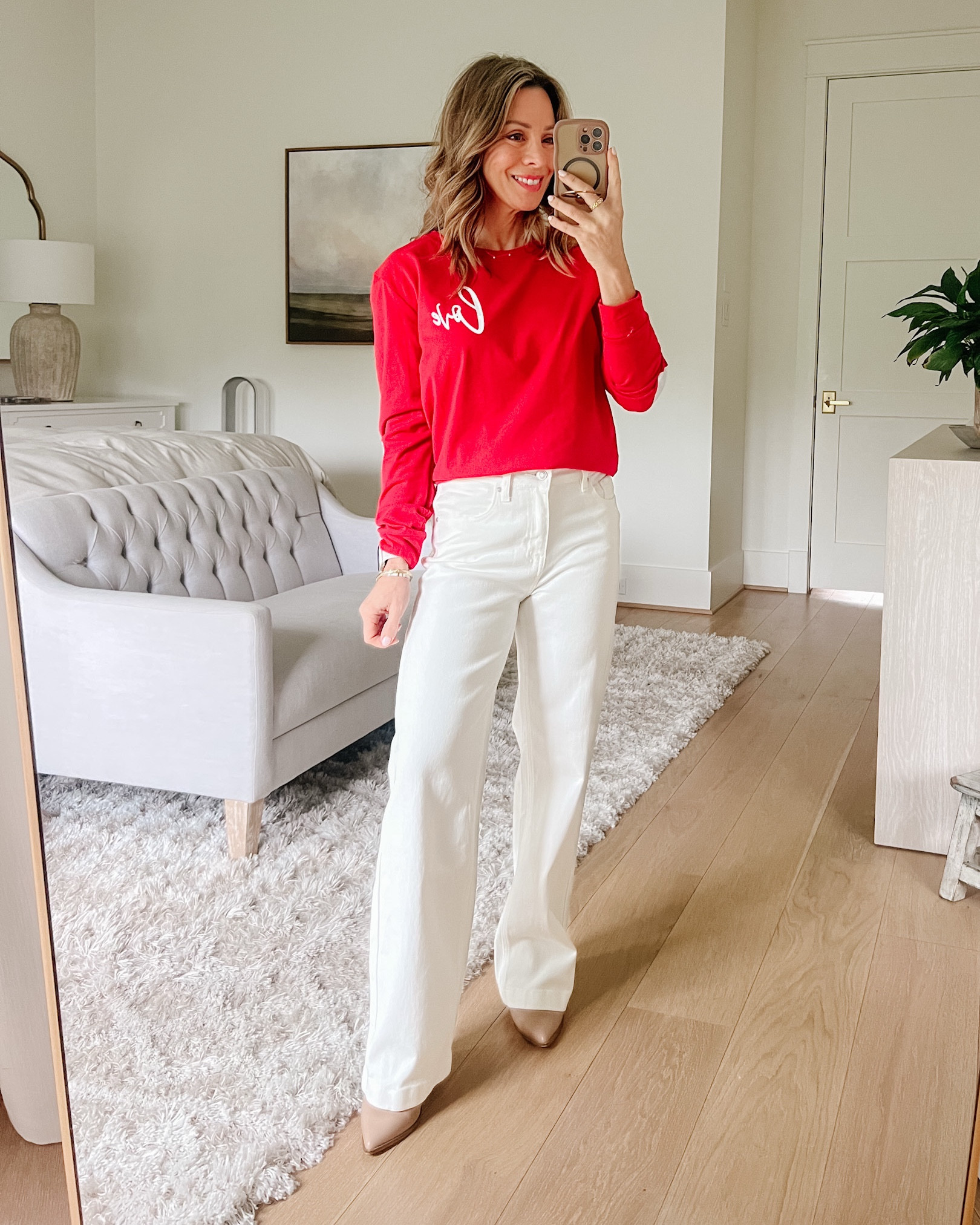 How darling are these heart elbow details on this top? 

Top Fit: I’m wearing a Small

Jeans Fit: I’m wearing a 2 Short

#LTKgrwm #LTKPetite #LTKValentine
