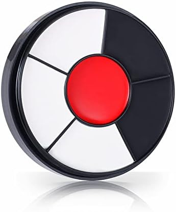 Go Ho Clown White Makeup,Professional Red White Black Eye Black Football/Softball,Oil Color Wheel Fa | Amazon (US)