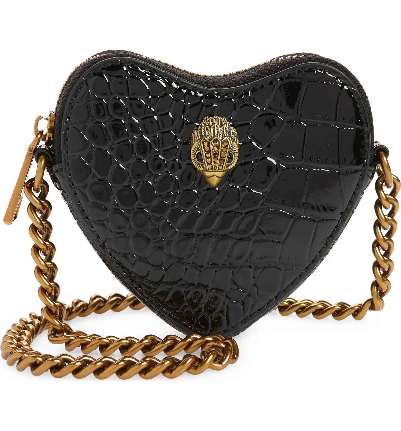 Kurt Geiger London Kensington Croc Heart Micro Crossbody Bag | Nordstrom | Nordstrom