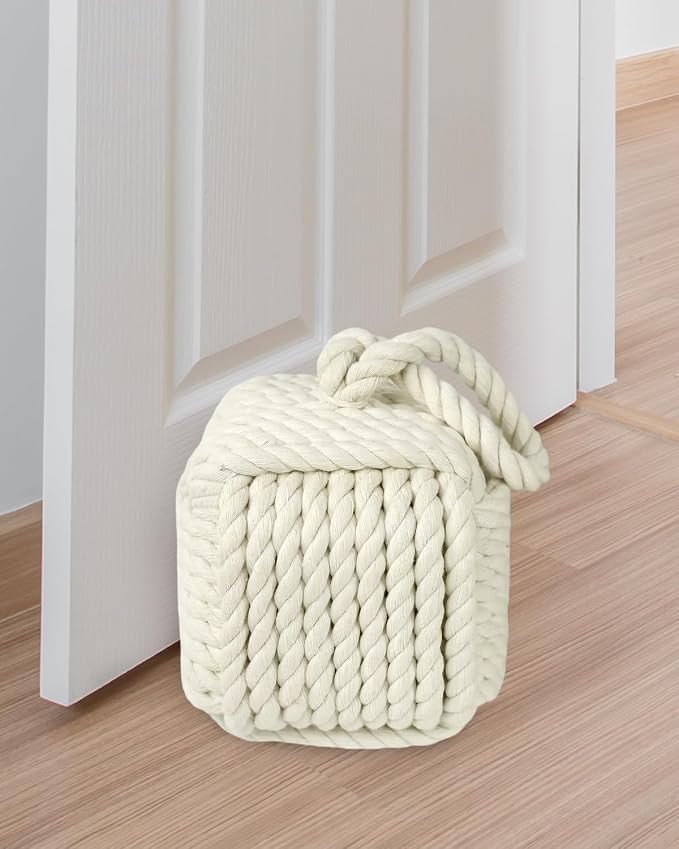 5.5 Lbs Weighted Decorative Door Stopper for Bottom of Door, Cute Door Stop for Heavy Duty Doors,... | Amazon (US)