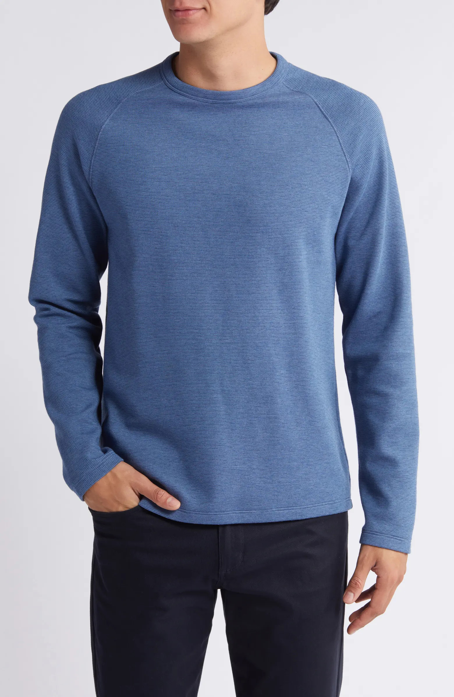 Microstripe Long Sleeve T-Shirt | Nordstrom