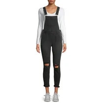 No Boundaries Juniors' Destructed Overalls | Walmart (US)
