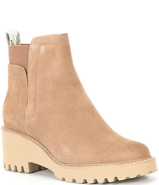 Dolce Vita Huey H2O Waterproof Suede Lug Sole Booties | Dillard's | Dillard's