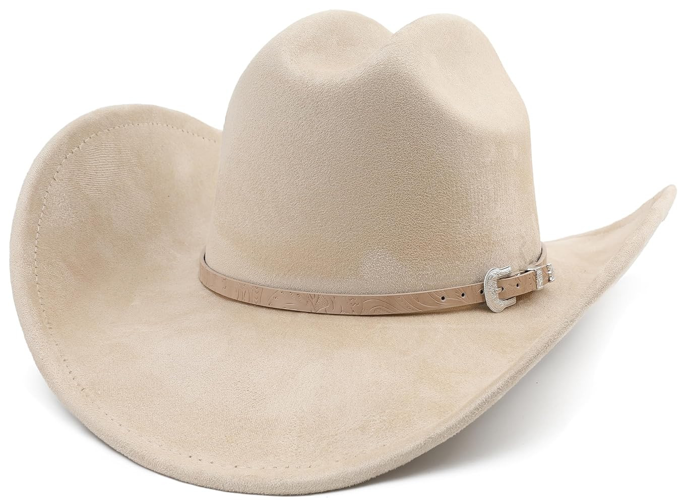 Big Cowboy Hat for Women Men Wide Brim Cowgirls Beach Cattleman Western Cowboys Hat | Amazon (US)