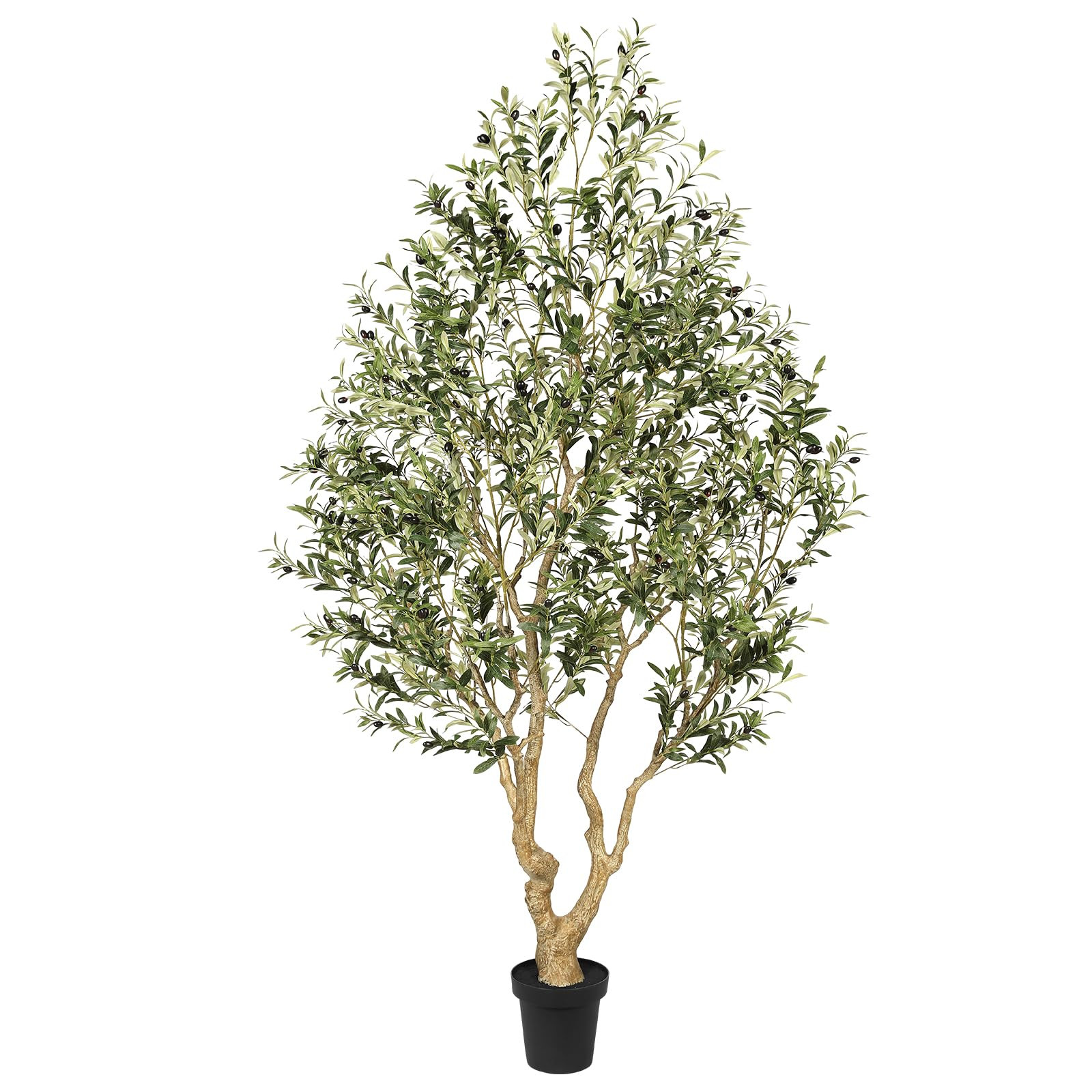 FEELEAD Faux Olive Tree 8ft, Tall Olive Trees Artificial Indoor with Natural Looking Trunk and Li... | Amazon (US)