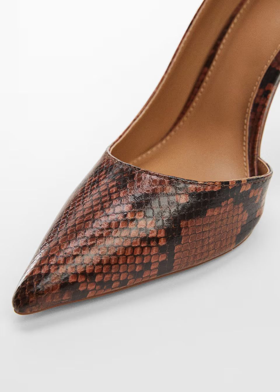 Animal print effect heel shoe -  Women | Mango United Kingdom | MANGO (UK)