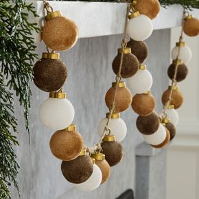 Flocked Mini Garland | West Elm (US)
