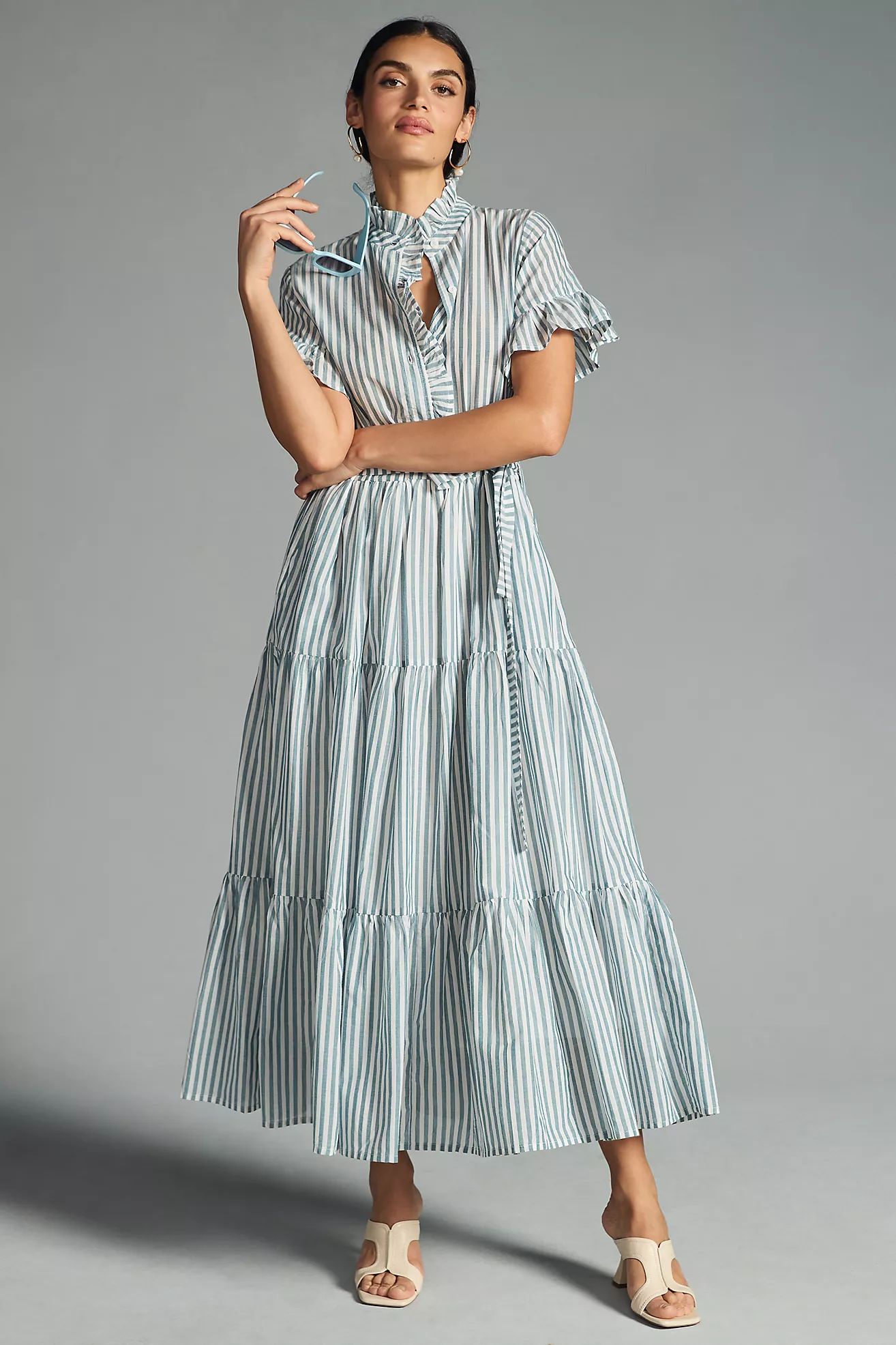 Mille Tiered Ruffled Dress | Anthropologie (US)
