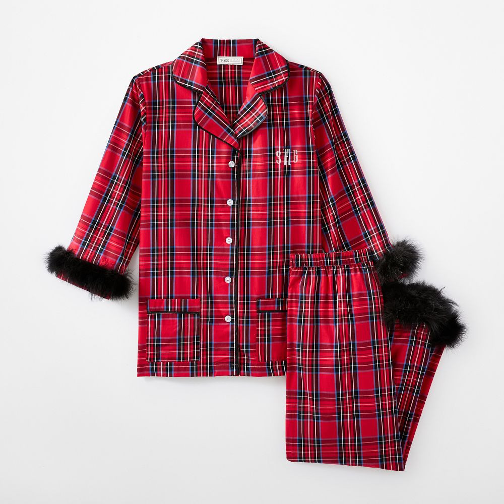 Feather Trim Pajamas | Mark and Graham