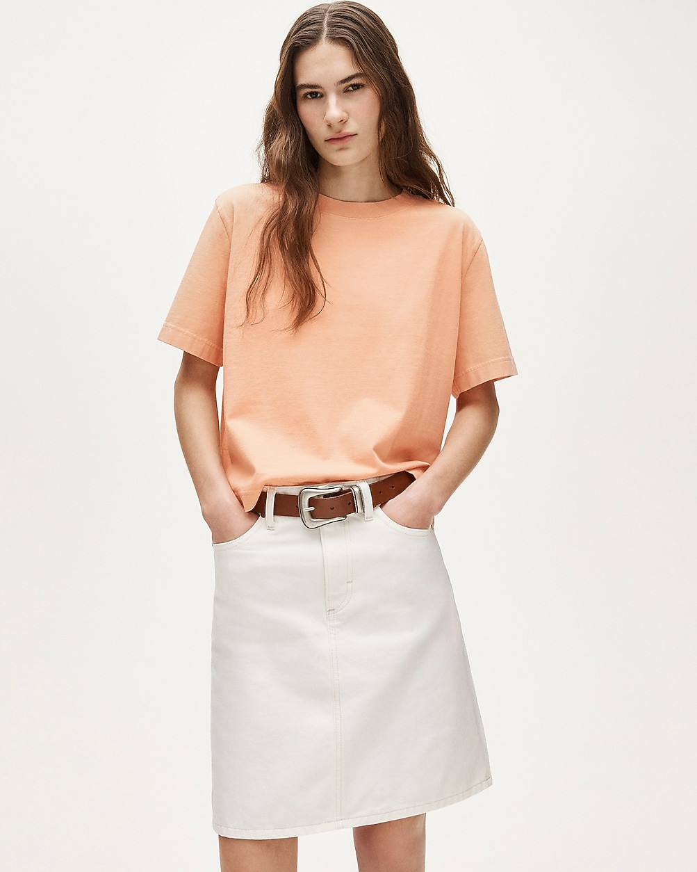 Boyfriend jersey relaxed cropped T-shirt | J. Crew US