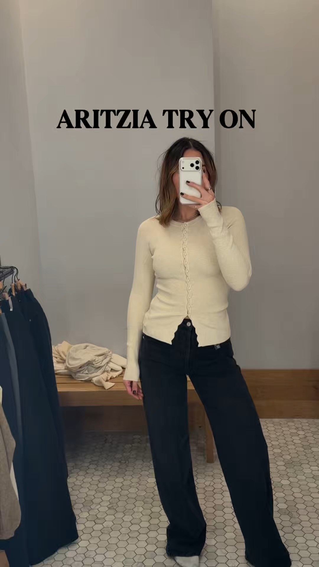 Sweaters: Small 
Jeans: 25 
Pants: 8 

#LTKHoliday #LTKSaleAlert #LTKSeasonal