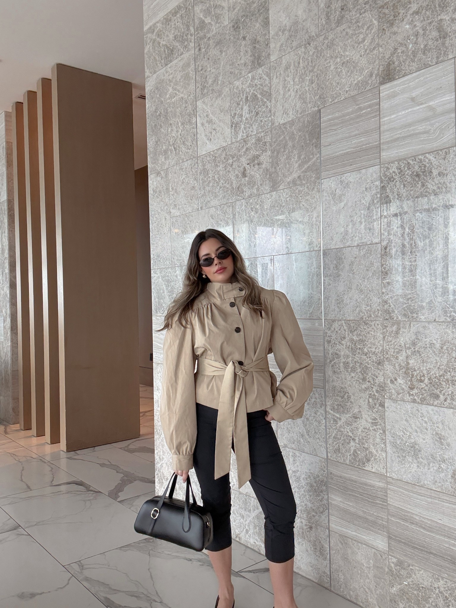 Trench coat is linked I added the belt from a different jacket! 