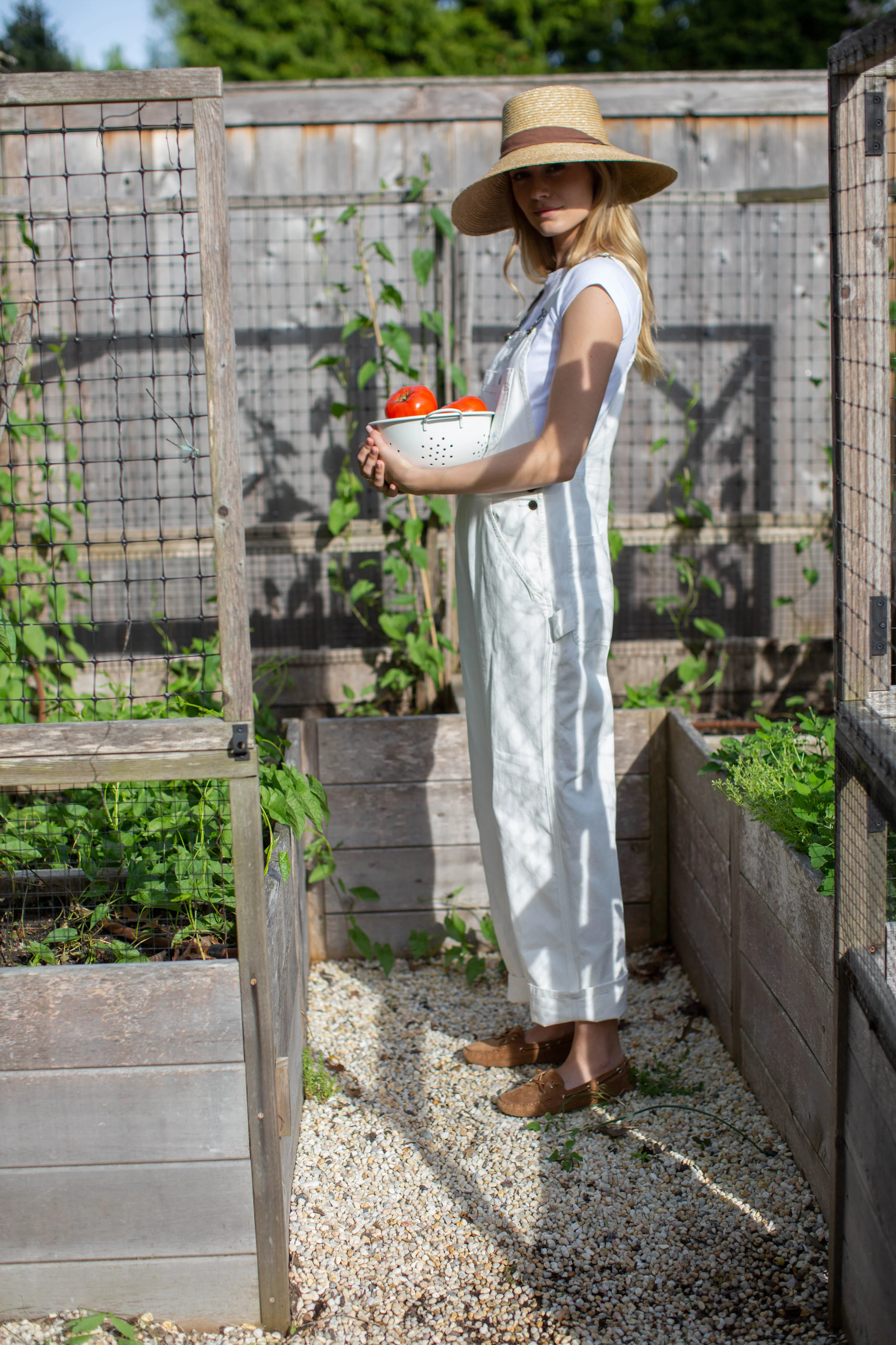 Denim Overalls - Ivory | Marea